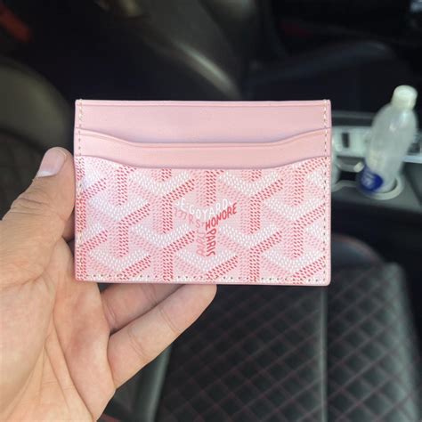 goyard wallet pink.